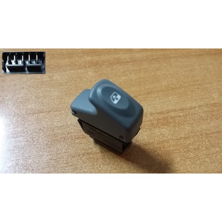 INTERRUTTORE ALZAVETRI 5 PIN GRIGIO