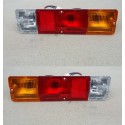 Coppia di Fanale Posteriore Conn. Rettangolare
